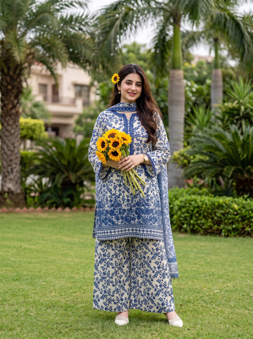 Luxury 3PCS Pure Lawn Embroidered Suit | Premium Women's Collection
