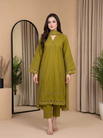 Luxury 3PCS Cotton Lawn Suit | Premium Summer Collection